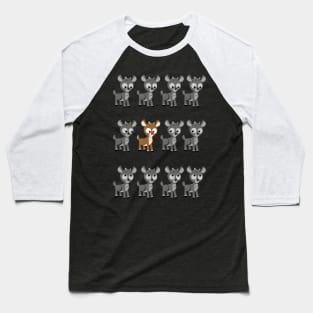 Magical Unique Reindeer Baseball T-Shirt